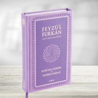 Feyzü'l Furkan Kur'an-ı Kerim ve Tefsirli Meali -Lila (Büyük Boy - Mushaf ve Meal - Mıklepli) 