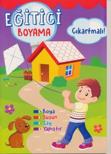 Eğitici Boyama Çıkartmalı (Mor)