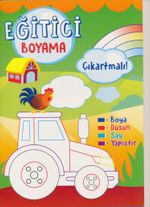 Eğitici Boyama Çıkartmalı (Yeşil)