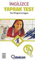 5. Sınıf İngilizce Yaprak Test