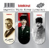Magnetli B&uuml;y&uuml;k Kitap Ayra&ccedil; / Atat&uuml;rk Temalı (3 Adet)