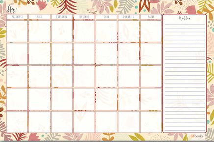 Aylık Planlayıcı Bloknot