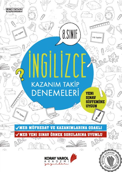 8. Sınıf İngilizce Kazanım Takip Denemeleri