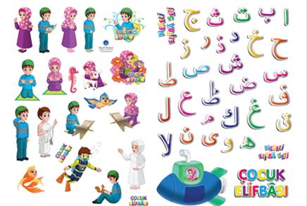 Çocuk Elifbası Etiket (Çıkartma)