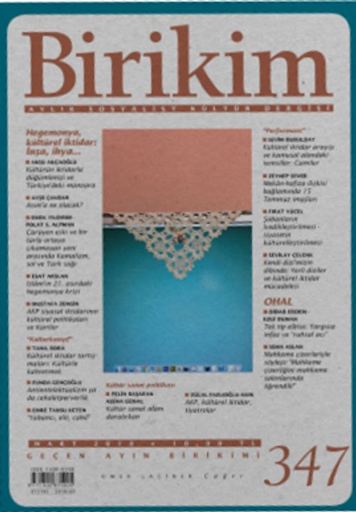Birikim Aylık Sosyalist Kültür Dergisi Sayı:347 Mart 2018 
