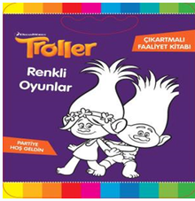 Troller Renkli Oyunlar Çıkartmalı Faaliyet Kitabı