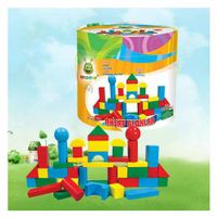 Woodoy Ahşap Blok Renkli 60 Parça (500159)