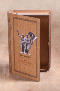 Kitap Şeklinde Mıknatıslı Ahşap Akordeon Kutu - Çanakkale Zaferi Yahya Çavuş Anıtı