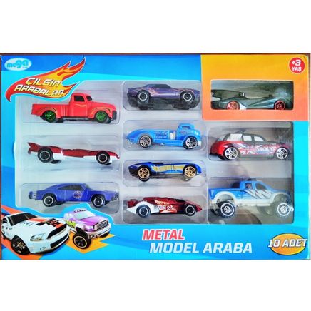 Metal Yarış Arabaları (10 Adet) (810013)