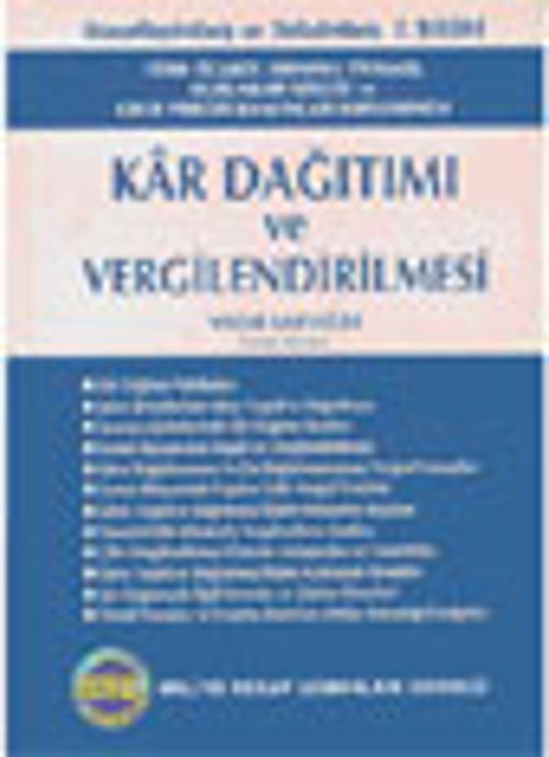 Kar Dağıtımı ve  Vergilendirilmesi