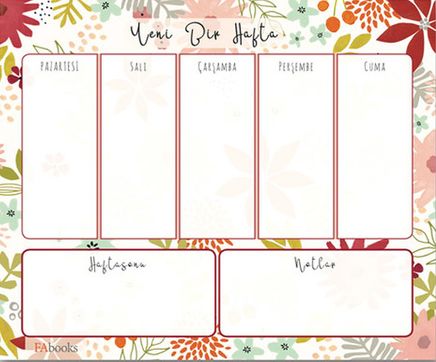 Haftalık Planlayıcı Bloknot