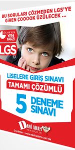 LGS Tamamı Çözümlü 5 Deneme Sınavı