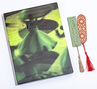 Mevlana + Bambu Ayraç Motifli Baskı - Selçuklu Yıldızı + Bambu Ayraç Motifli Baskı - Turkuaz Lale