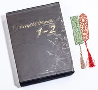 Türkiye de Müzecilik 100 Müze 1000 Eser (2 Cilt) + Bambu Ayraç Motifli Baskı - Selçuklu Yıldızı + Bambu Ayraç Motifli Baskı - Turkuaz Lale