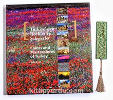 Türkiye'den Renkler ve Şaheserler + Bambu Ayraç Motifli Baskı - Turkuaz Lale