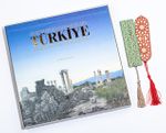 Gravürlerden Fotoğraflara Türkiye + Bambu Ayraç Motifli Baskı - Selçuklu Yıldızı + Bambu Ayraç Motifli Baskı - Turkuaz Lale