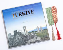 Gravürlerden Fotoğraflara Türkiye + Bambu Ayraç Motifli Baskı - Selçuklu Yıldızı + Bambu Ayraç Motifli Baskı - Turkuaz Lale
