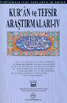 Kur'an ve Tefsir Araştırmaları - IV