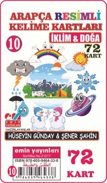 Arapça Resimli Kelime Kartları 10 / İklim - Doğa