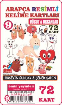 Arapça Resimli Kelime Kartları 9 / Vücut - Organlar