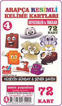 Arapça Resimli Kelime Kartları 4 / Giyecekler - Takılar