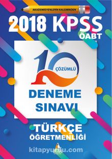 2018 KPSS ÖABT Türkçe Öğretmenliği 10 Çözümlü Deneme Sınavı