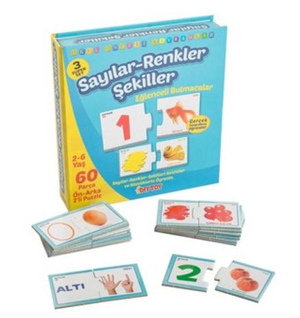 Sayılar - Renkler - Şekiller / Okul Öncesi Kavramlar (SRŞ1444)