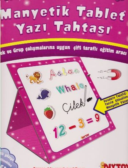 Manyetik Tablet Yazı Tahtası (Pembe)