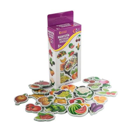 Manyetik Meyveler Sebzeler (3+ Yaş) (26 Parça)