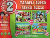 Taşıtlar Süper Renkli Puzzle