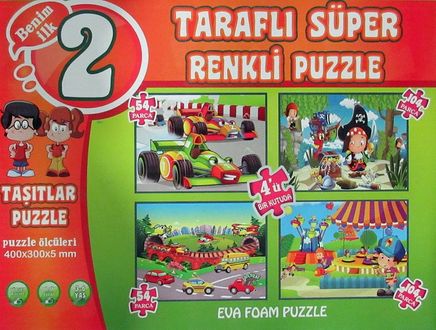 Taşıtlar Süper Renkli Puzzle