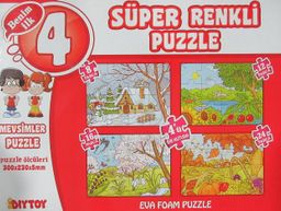 Mevsimler Süper Renkli Puzzle