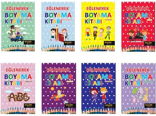 Eğlenerek Boyama (8 Takım Set)