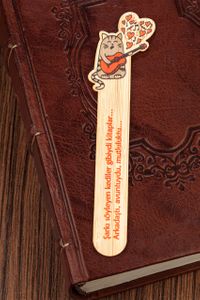 Bambu Çubuk Ayraç - Kedi