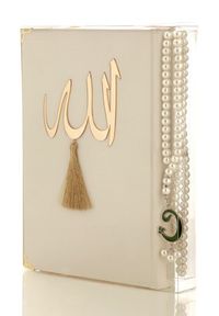 İnci Tesbih Hediyeli Krem Kur’an’ı Kerim