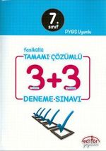 7. Sınıf Tamamı Çözümlü 3+3 Deneme Sınavı