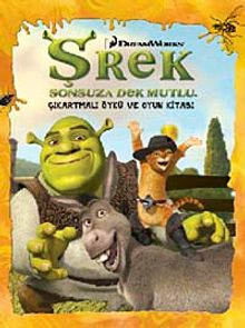 Şrek Sonsuza Dek Mutlu Çıkartmalı Öykü-Oyun Kitabı