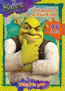 Şrek Dev Boyama ve Oyun Kitabı