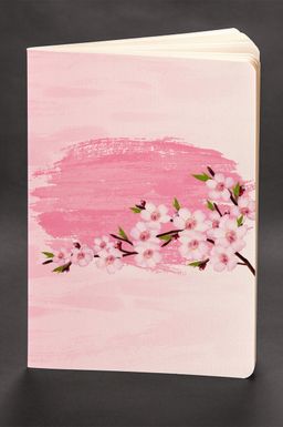 Akıl Defteri - Dokun ve Hisset Serisi Kiraz Çiçekleri Pembe (Cep Boy)
