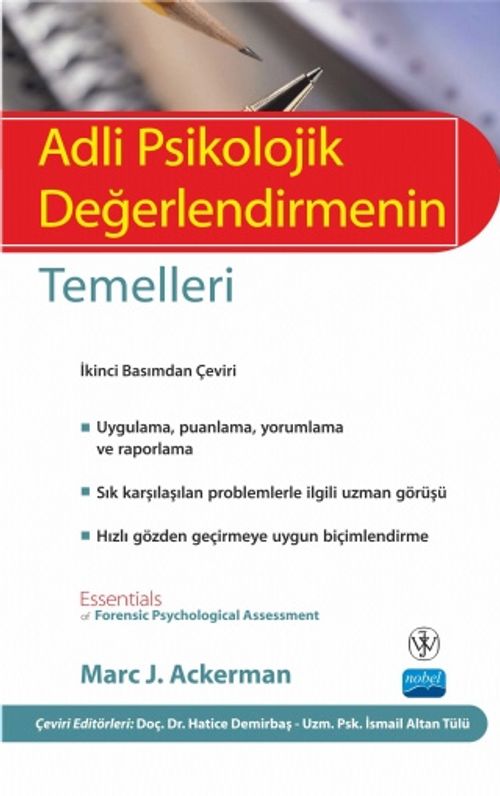 Adli Psikolojik Değerlendirmenin Temelleri