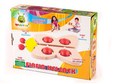 Woodoy Fır Fır Kelebek (KR036)