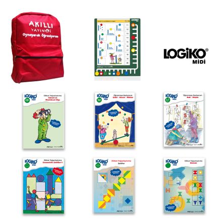 Logiko Midi Akıllı Düğmeler 6-8 Yaş Öğrenmeye Başlıyorum & Dikkat Yoğunlaştırma