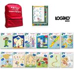 Logiko Midi Akıllı Düğmeler 6-8 Yaş 100'e Kadar Hesaplamalar  (12 Kitapçık+Logiko Çerçeve)