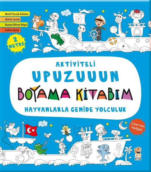 Aktiviteli Upuzuuun Boyama Kitabım / Hayvanlarla Gemide Yolculuk