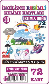 İngilizce Resimli Kelime Kartları 10 / İklim ve Doğa