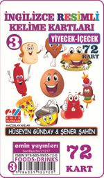 İngilizce Resimli Kelime Kartları 3 / Yiyecek-İçecek