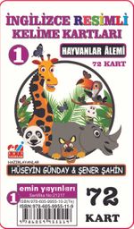 İngilizce Resimli Kelime Kartları 1 / Hayvanlar Alemi