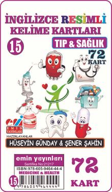 İngilizce Resimli Kelime Kartları 15 / Tıp ve Sağlık