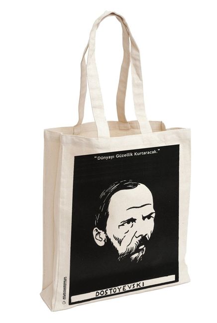 Dostoyevski Karikatür - Aforizma Bez Çanta