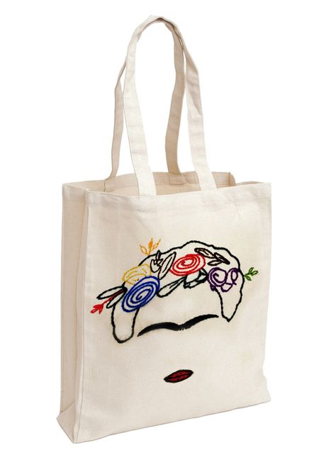 Frida 3 - Elişi Aforizma Bez Çanta